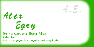 alex egry business card